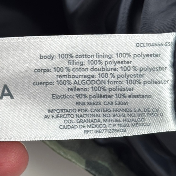 OshKosh B'gosh Kids Camo Utility Jean Jacket size 8 - Picture 6 of 9